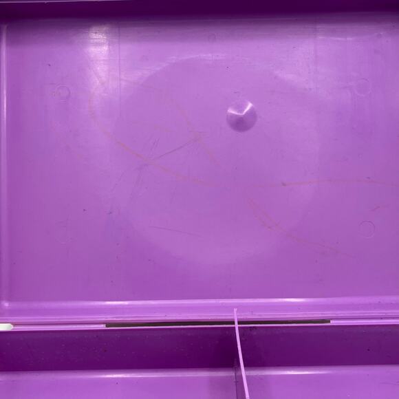 Vintage 1987 Class Case Divided Pencil School Supplies Plastic Case Made in USA - Picture 6 of 12